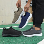 Men's Walking Shoes - Mesh Slip-On Pair
