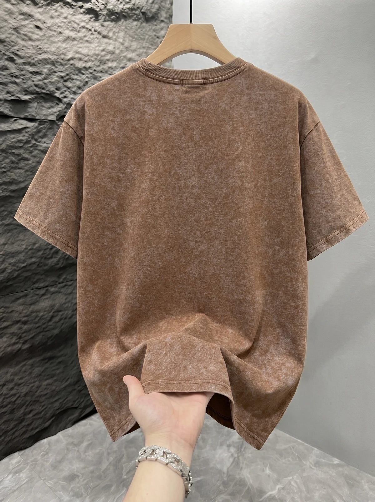 Men's Vintage Acid-Wash T-Shirt – Oversized Fit - product view 10