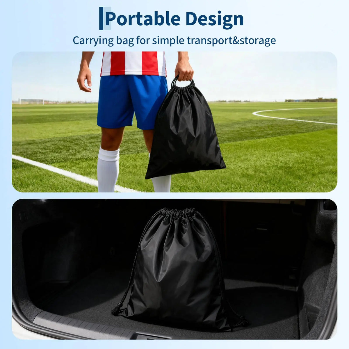 Soccer Goal Set - Two 6 × 4 ft Pop-Up Nets
