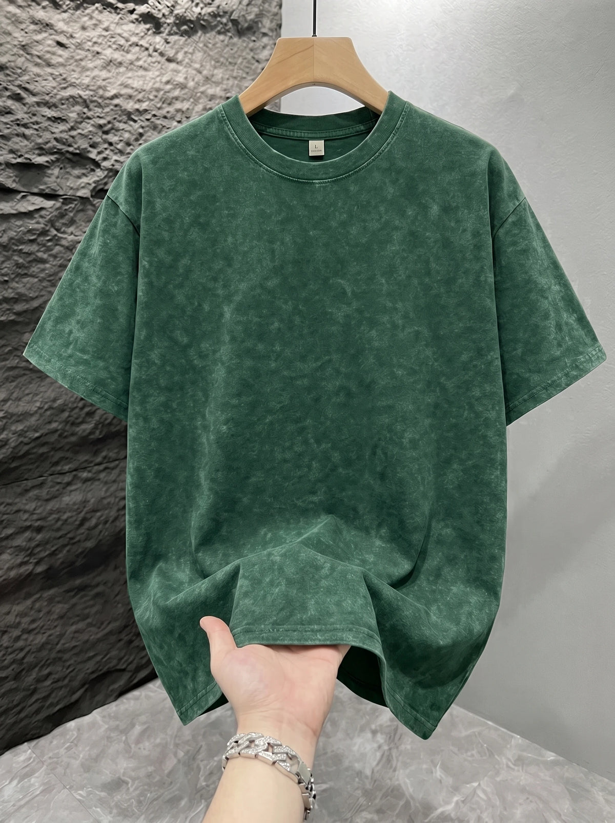 Men's Vintage Acid-Wash T-Shirt – Oversized Fit - product view 9