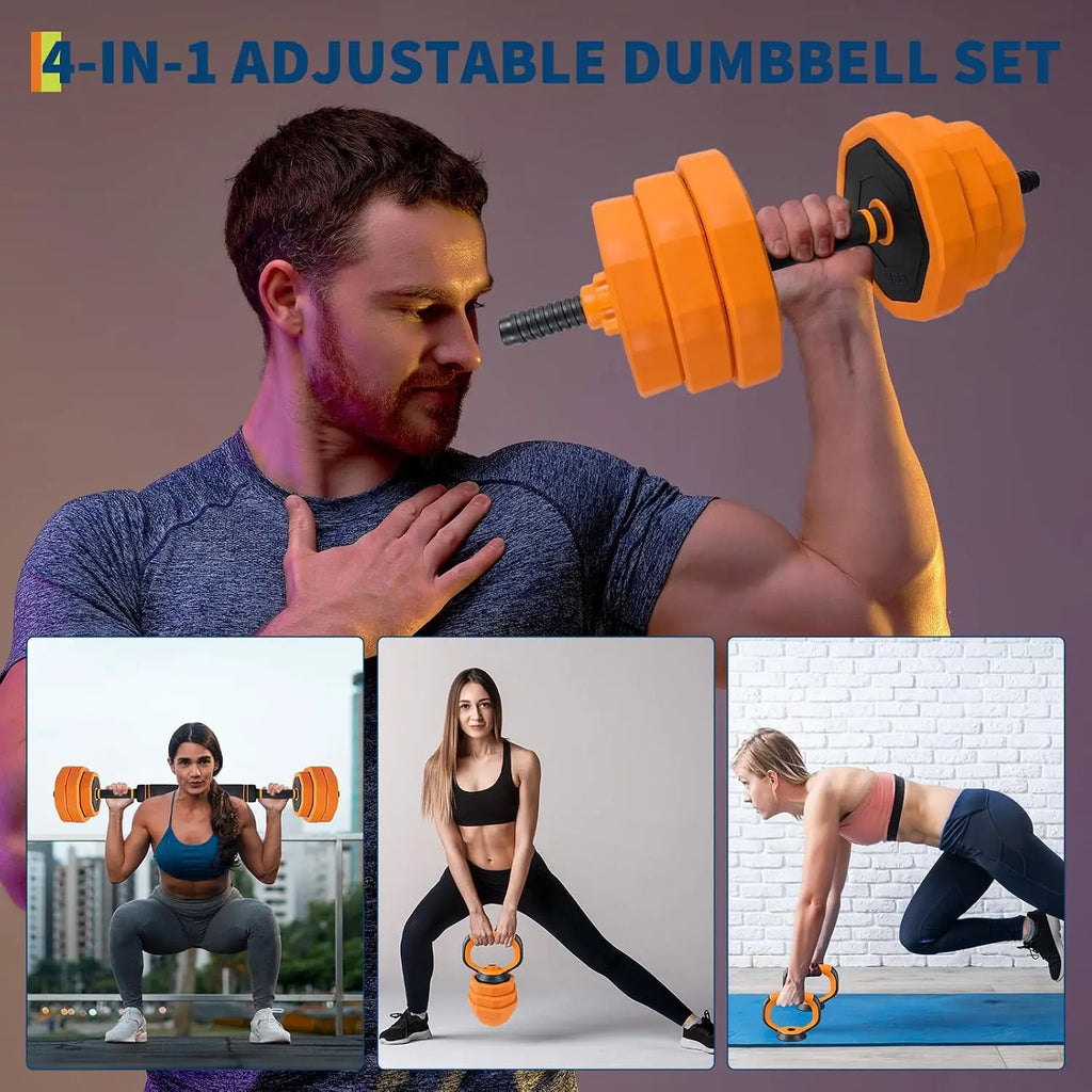 Adjustable Weight Set - 4-in-1 Free Weight Kit