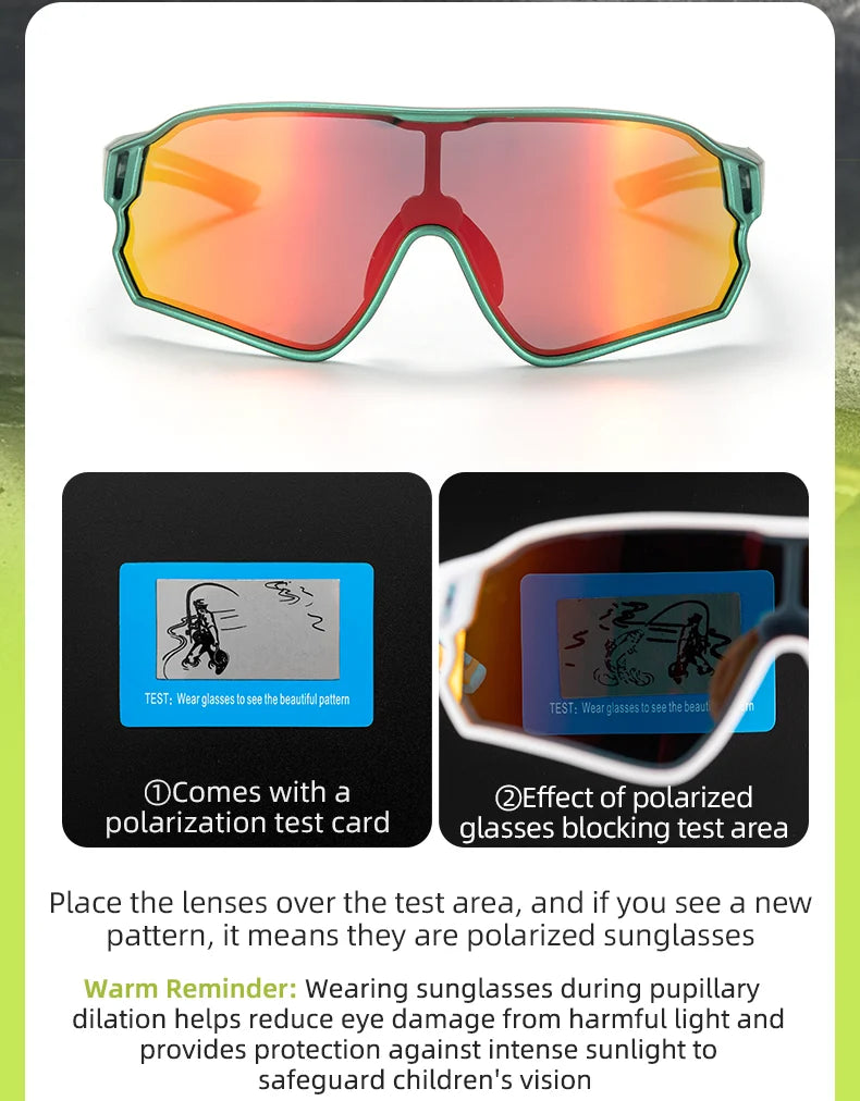 Kids Cycling Sunglasses - Photochromic and Polarized Options