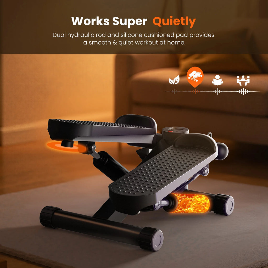 Mini Stepper - Resistance-Band Cardio Trainer