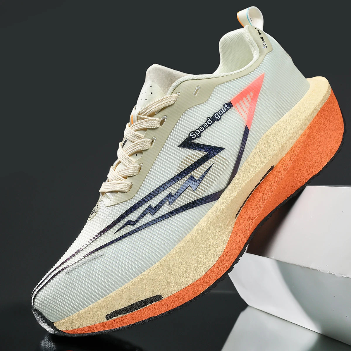 Men's Athletic Shoes - Mesh Lace-Up Pair
