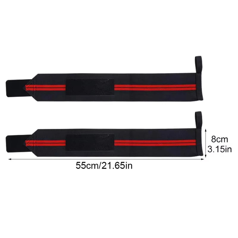 Wrist Wraps - Adjustable Weightlifting Support Pair