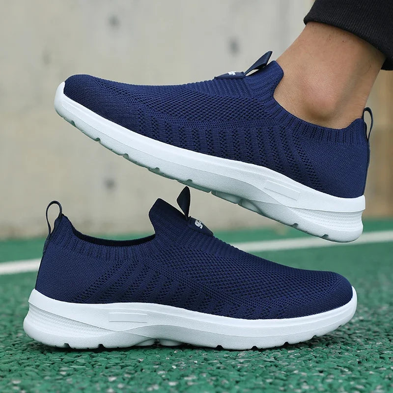 Men's Walking Shoes - Mesh Slip-On Pair