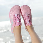 Men's Water Shoes - Mesh Lace-Up Aqua Shoes
