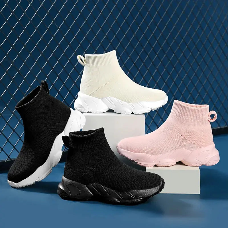 Kids High Top Sneakers – Running Fit - product view 2