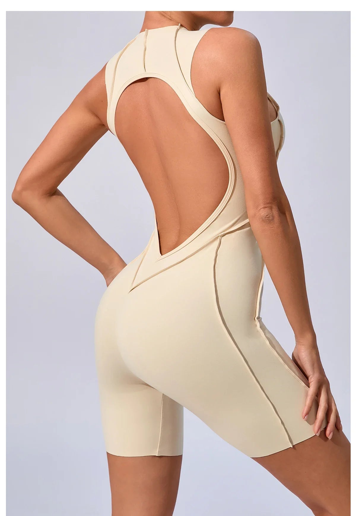 Women's Workout Jumpsuit – Padded Activewear Bodysuit