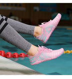 Men's Water Shoes - Mesh Lace-Up Aqua Shoes