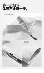 Men's Pullover - Three-Quarter-Sleeve Polyester Top