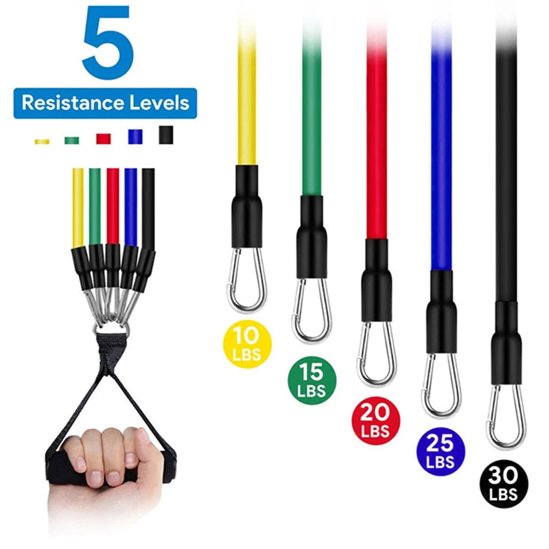 Resistance Band Set - 11-Piece Multi-Level Kit