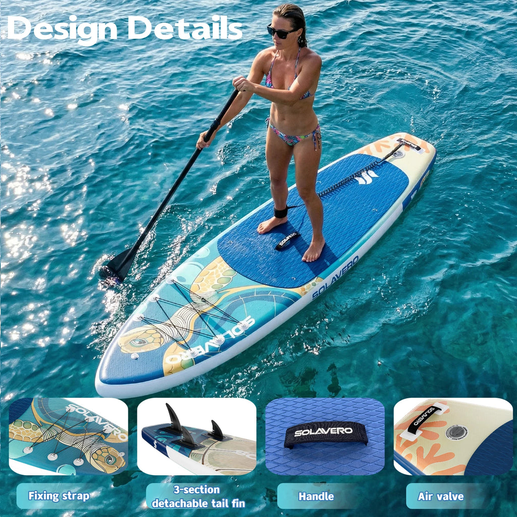 Inflatable Paddle Board - EVA Deck SUP Set