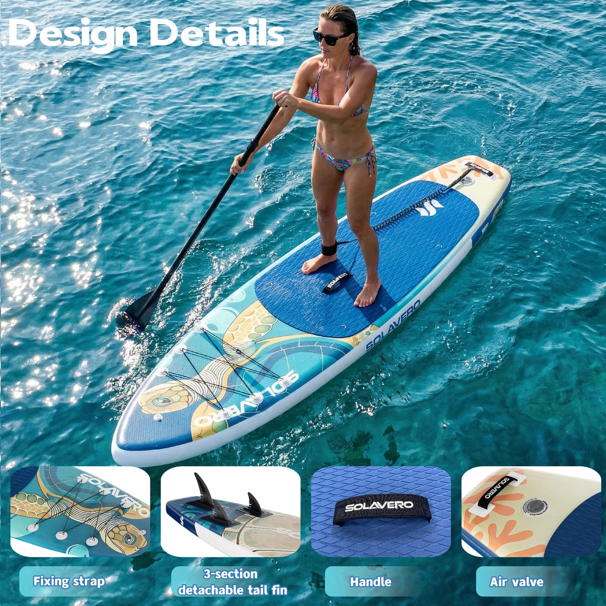 Inflatable Paddle Board - EVA Deck SUP Set