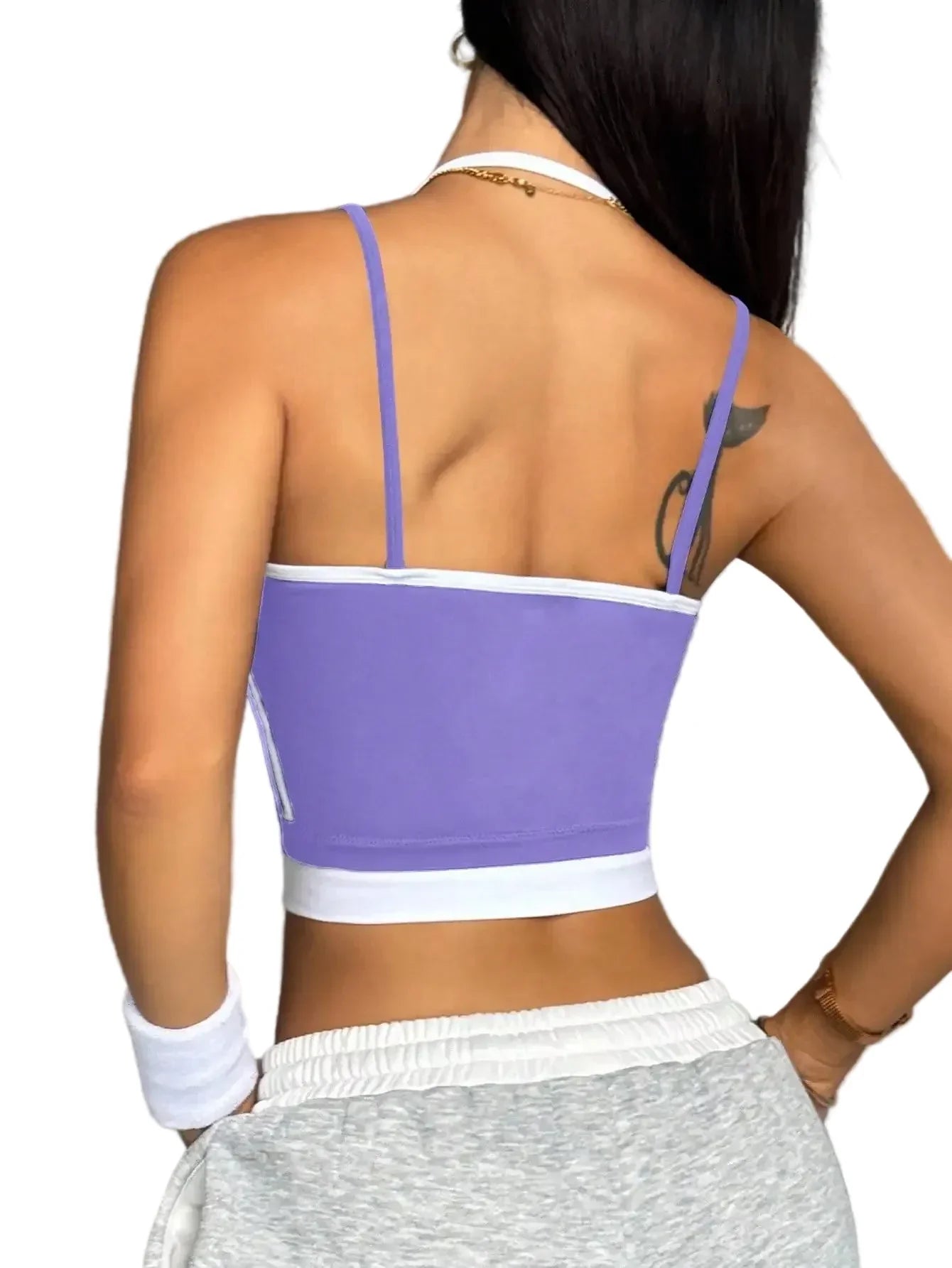 Women's Workout Top – Supportive Color Block