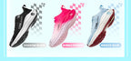 Running Shoes - Air-Mesh Lace-Up Pair