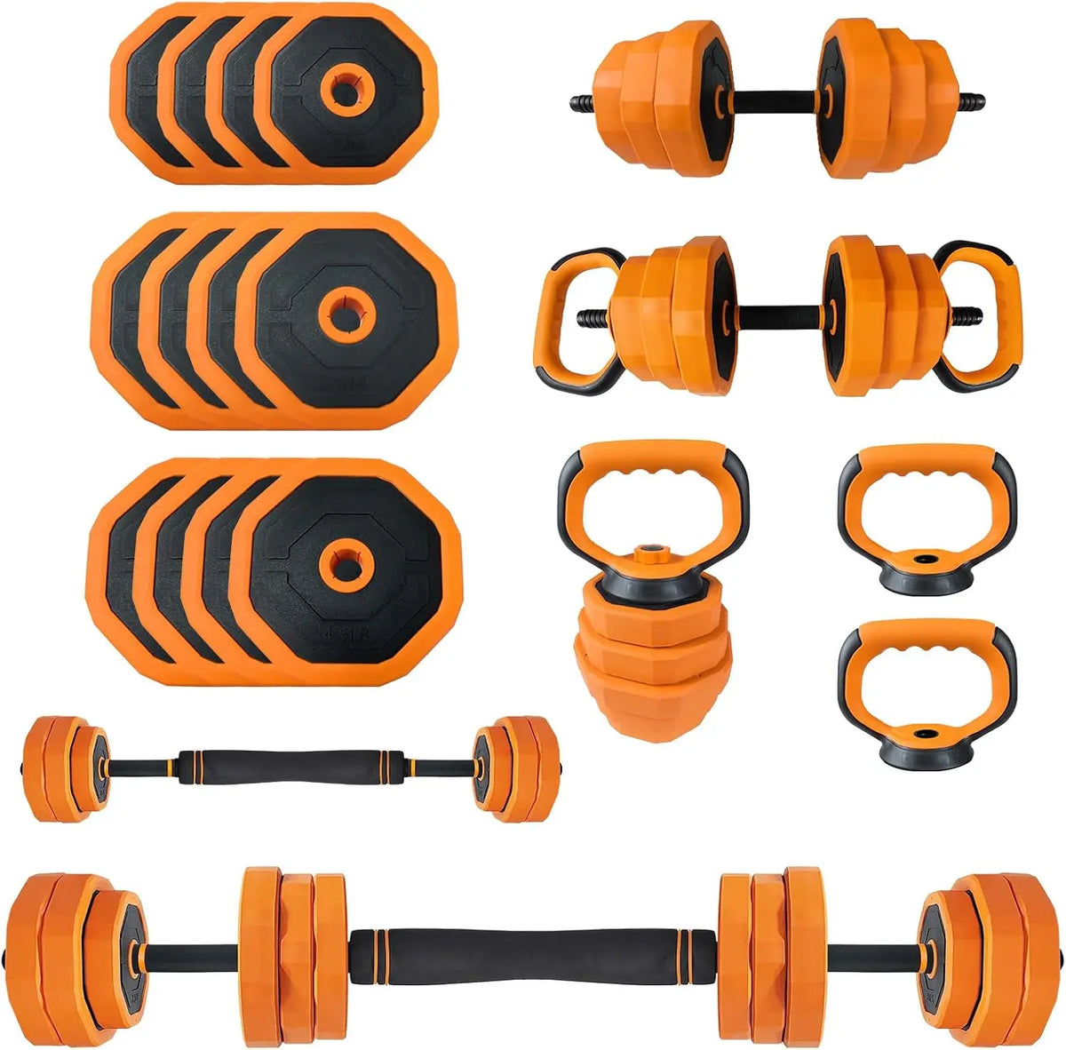 Adjustable Weight Set - 4-in-1 Free Weight Kit