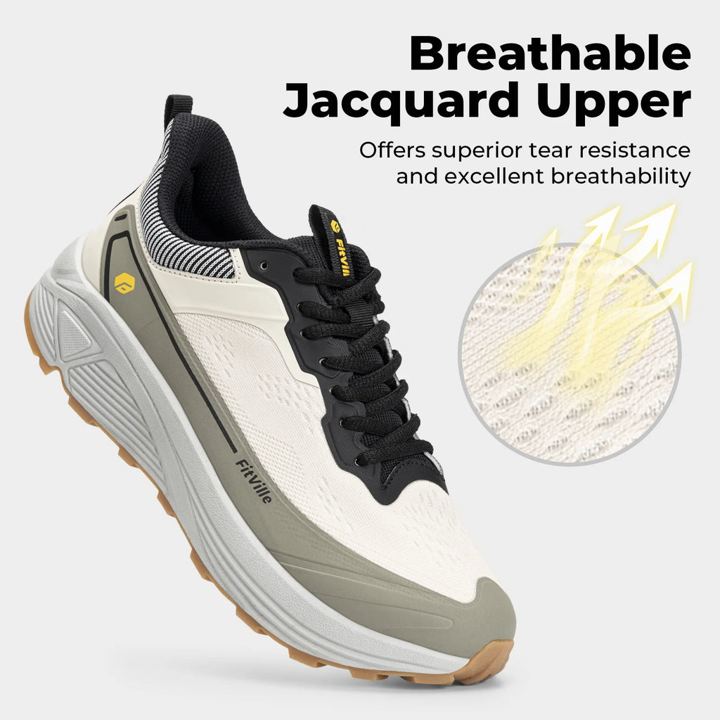 Men's Walking Shoes - Wide Toe-Box Mesh Sneakers