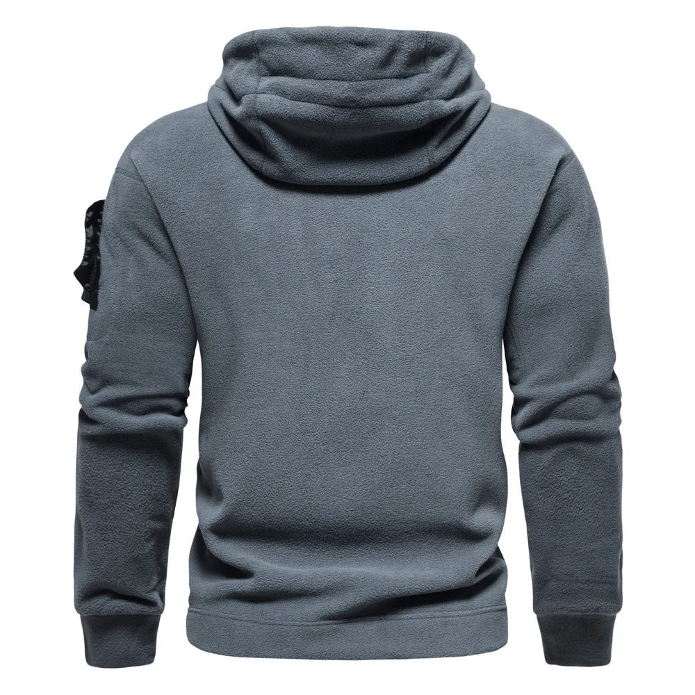 Men's Outdoor Hoodie - Multi-Pocket Warm Layer