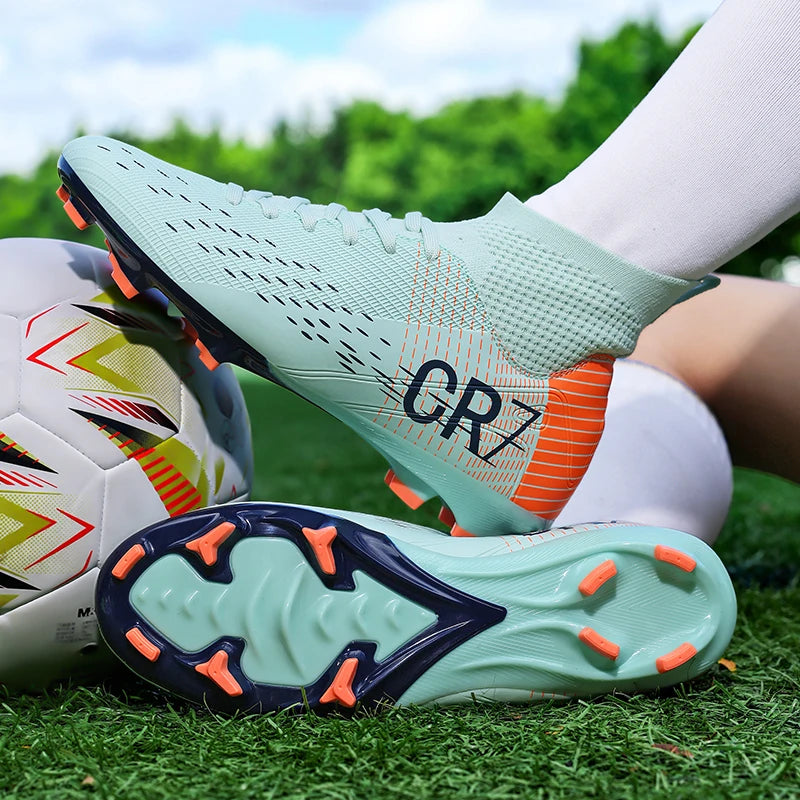 Soccer Cleats - High-Top FG Training Shoes