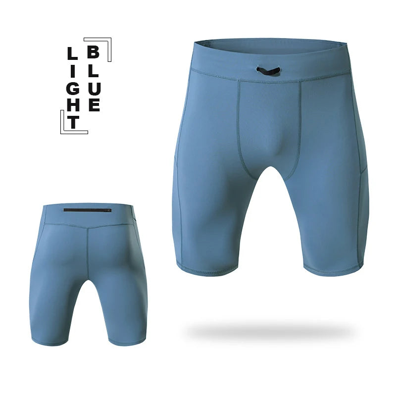 Men's Compression Shorts - Running Tights with Pocket