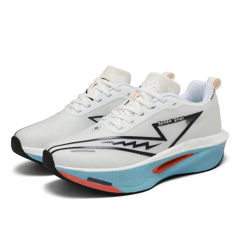 Men's Athletic Shoes - Mesh Lace-Up Pair