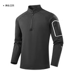 Men's Pullover - Three-Quarter-Sleeve Polyester Top