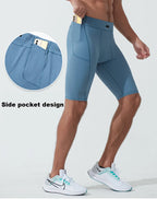 Men's Compression Shorts - Running Tights with Pocket