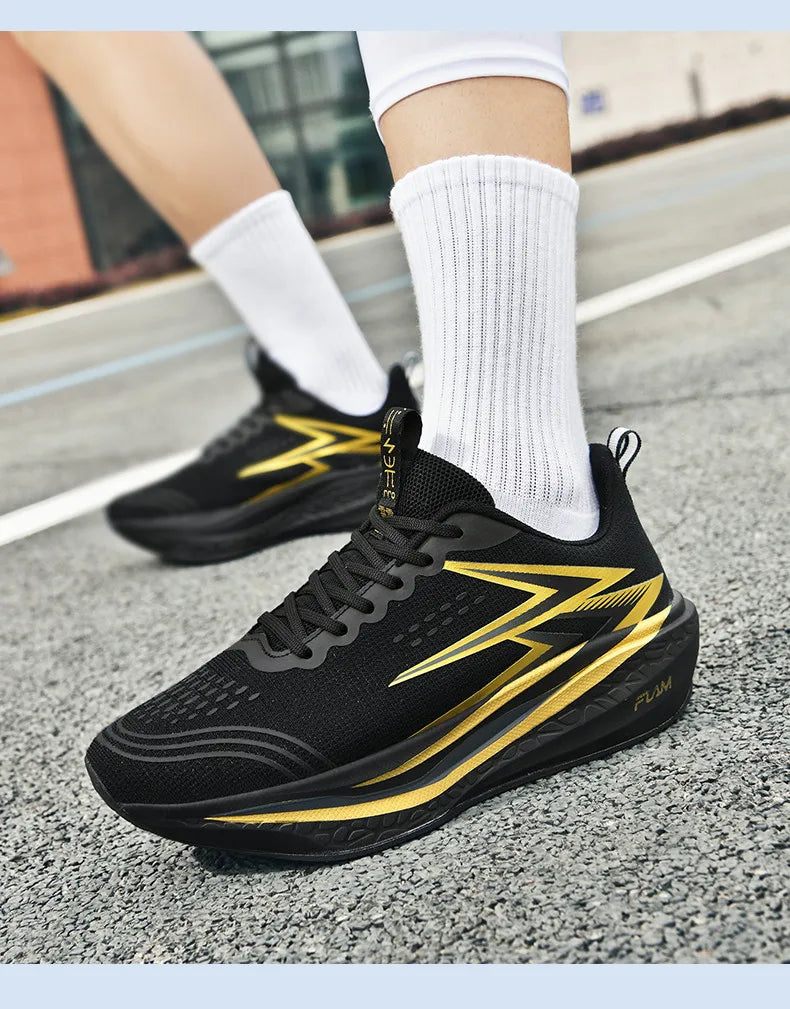 Men's Running Shoes - Air-Mesh Athletic Pair