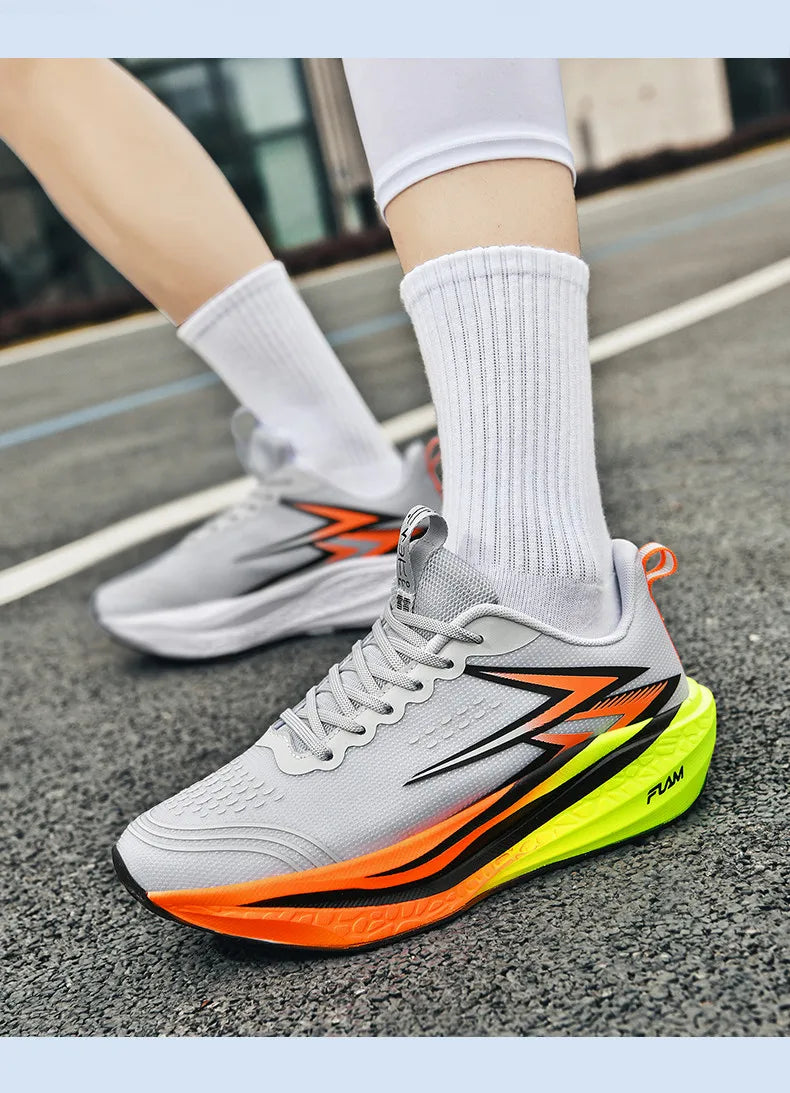 Men's Running Shoes - Air-Mesh Athletic Pair