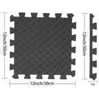 Gym Floor Tiles - 16-Piece Interlocking Set