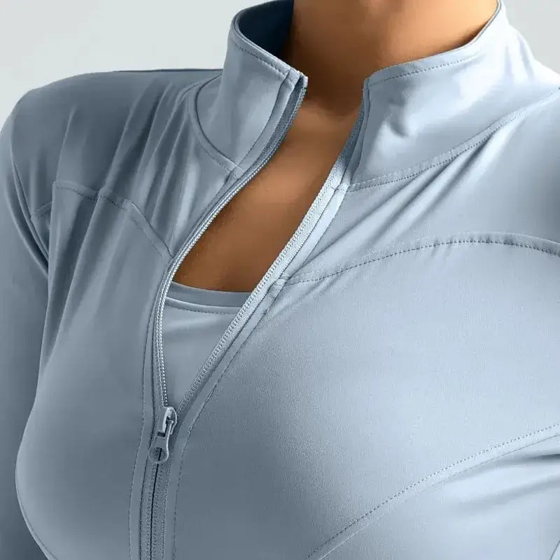 Women's Zip-Up Running Jacket – Quick-Dry Nylon - product view 2