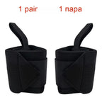 Wrist Wraps - Adjustable Weightlifting Support Pair