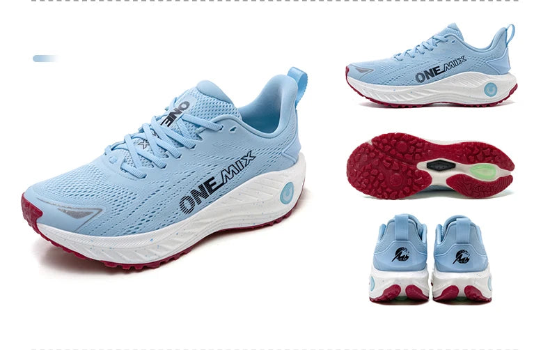 Running Shoes - Air-Mesh Lace-Up Pair