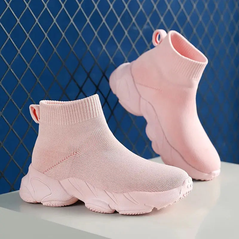 Kids High Top Sneakers – Running Fit - product view 3