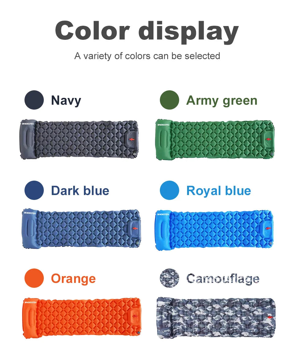 Camping Sleeping Pad - Inflatable TPU Nylon Mat