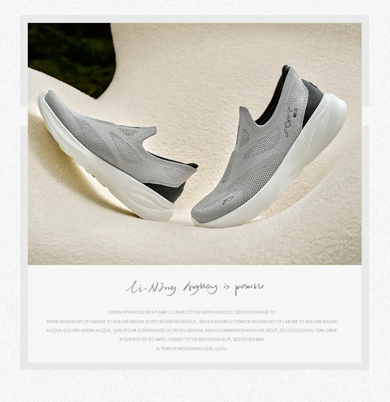 Men's Walking Shoes - Slip-On Knit Pair