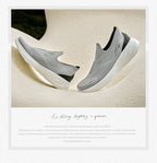 Men's Walking Shoes - Slip-On Knit Pair