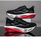 Men's Running Shoes - Air-Mesh Lace-Up Pair