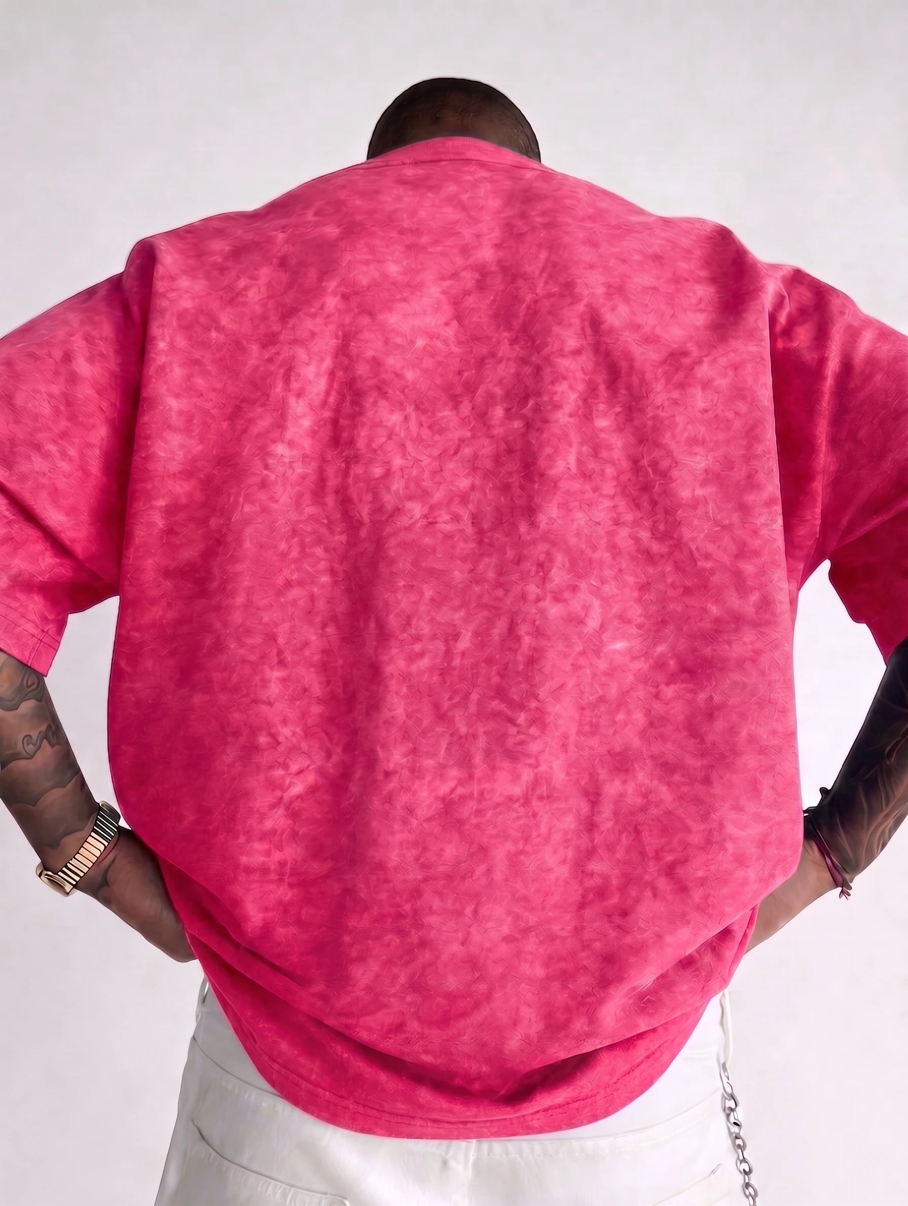 Men's Vintage Acid-Wash T-Shirt – Oversized Fit - product view 8