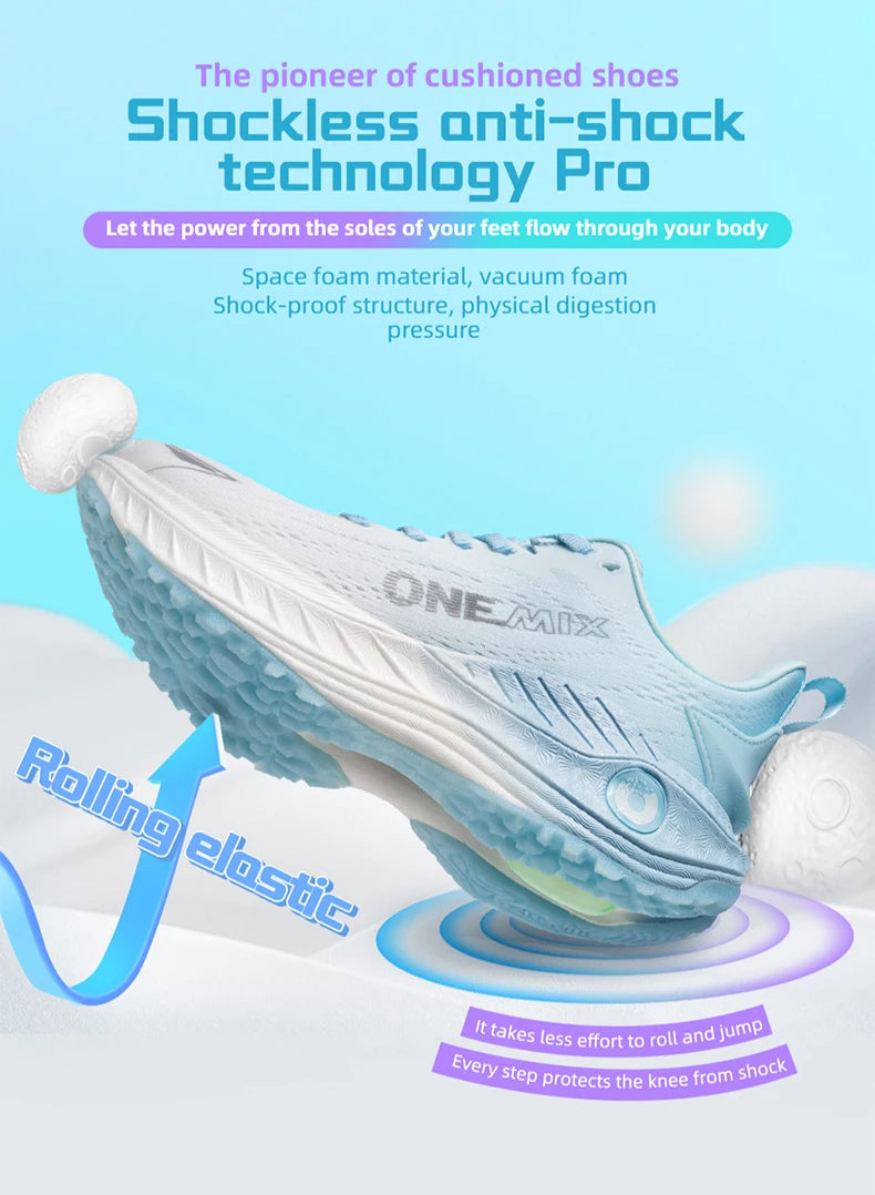 Running Shoes - Air-Mesh Lace-Up Pair
