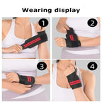 Wrist Wraps - Adjustable Weightlifting Support Pair