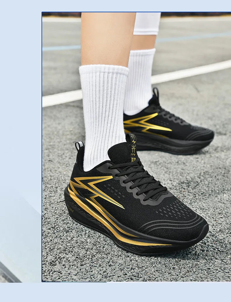 Men's Running Shoes - Air-Mesh Athletic Pair