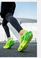 Men's Running Shoes - Air-Mesh Lace-Up Pair
