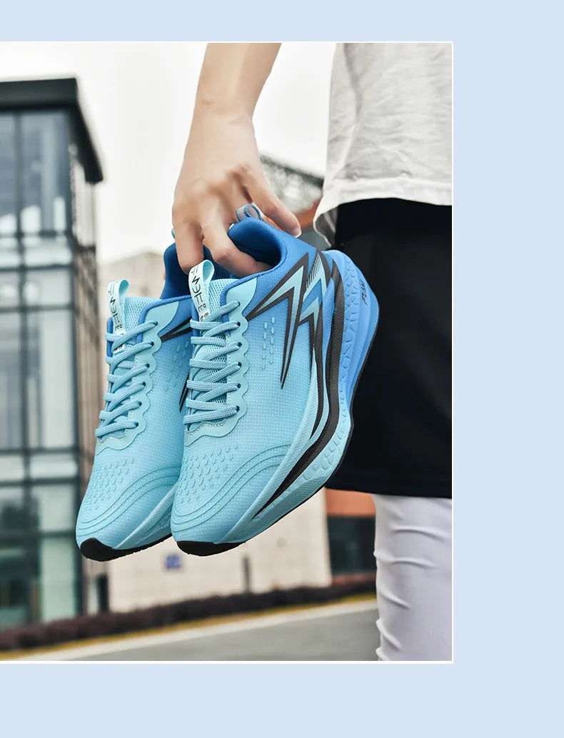 Men's Running Shoes - Air-Mesh Athletic Pair
