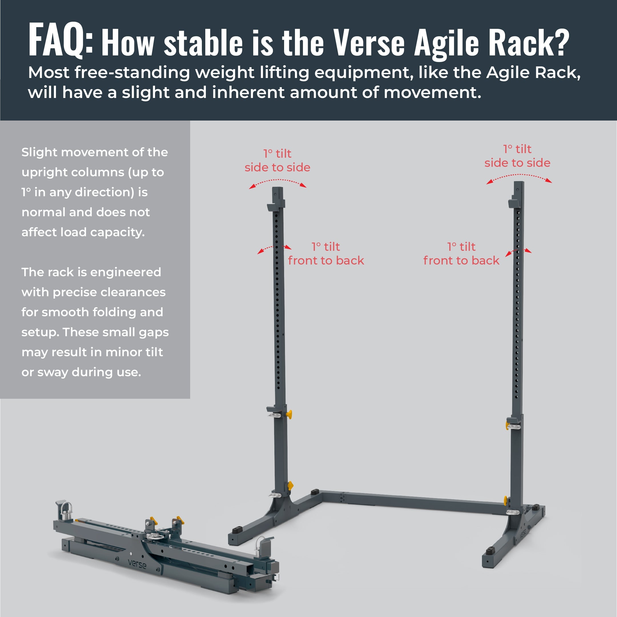 Squat Rack – Folding Portable Strength Rack