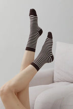 Striped Mid – Calf Socks – Retro Athletic Style