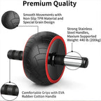 Ab Wheel Roller Strength Training Fitness Equipment Home Gym Exerciser Workouts Abdominal Muscle TrainerEstaliosFitEstaliosFit184448027;2026057;1778180100pTBZl