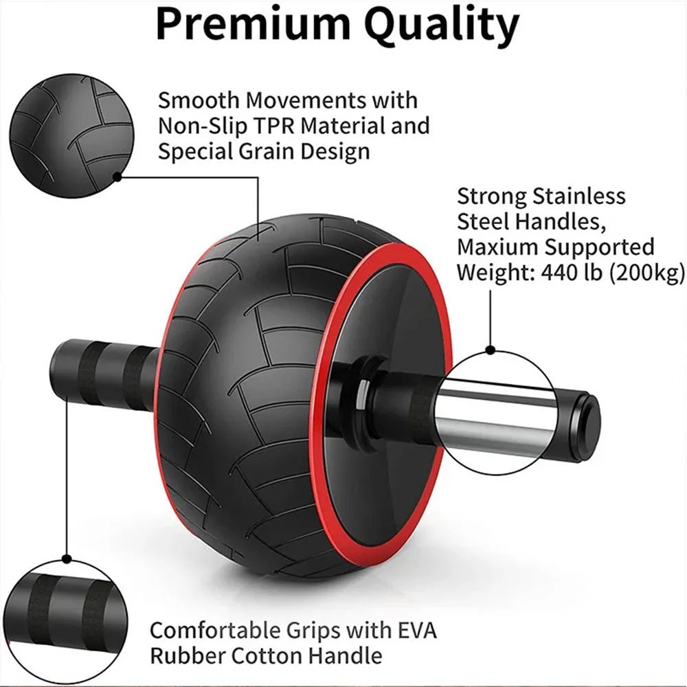 Ab Wheel Roller Strength Training Fitness Equipment Home Gym Exerciser Workouts Abdominal Muscle TrainerEstaliosFitEstaliosFit184448027;2026057;1778180100pTBZl