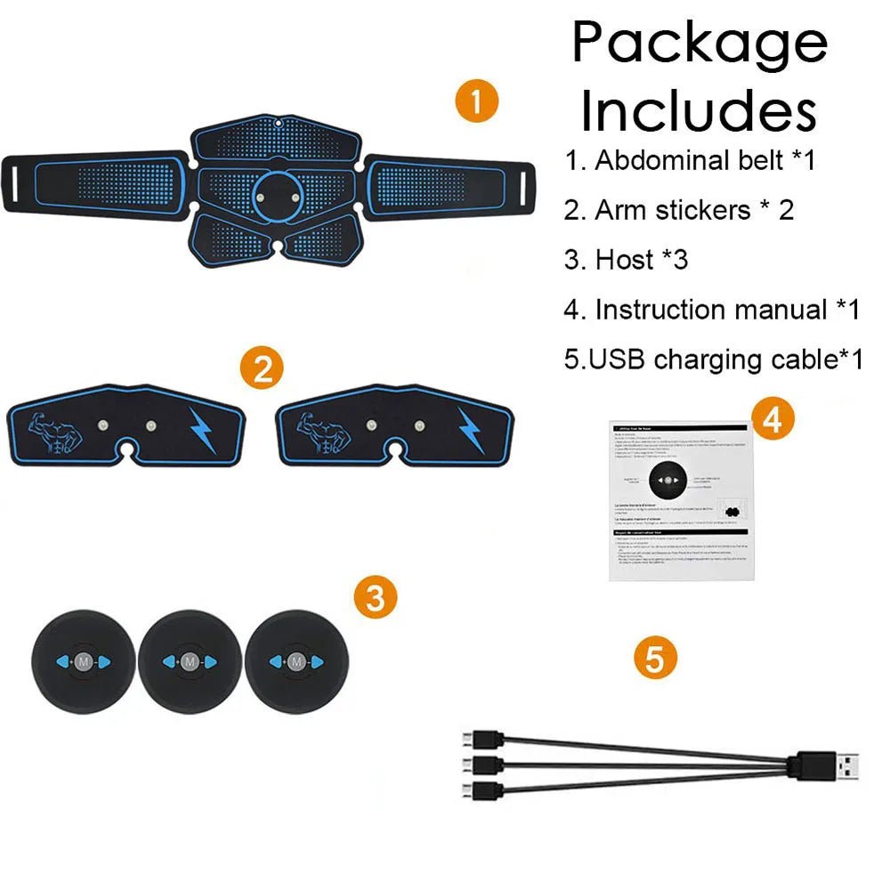 Abdominal Muscle Stimulator Trainer EMS Abs Fitness Equipment Training Gear Muscles Electrostimulator Toner Exercise At Home GymEstaliosFitEstaliosFit184081814;20260429;1777457510DbcYu